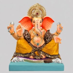 Titwala Ganesh(yellow dhoti,wine shela)-Art-055