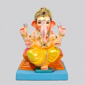 Varadhasta Chaurang Ganesh(Lemon Yellow)-C1-014