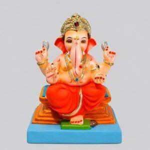 Varadhasta Chaurang Ganesh(Coral Red)-C1-015