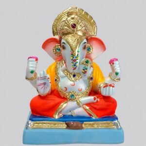 Dagadushet Halwai Ganesh(Coral Red-Krishna Varna)-C1-029