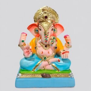 Dagadushet Halwai Ganesh(Sky Blue-Zeel)-C1-032