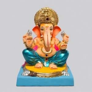 Gol Gadi Titwala Ganesh(Metallic Firozi)-C1-085