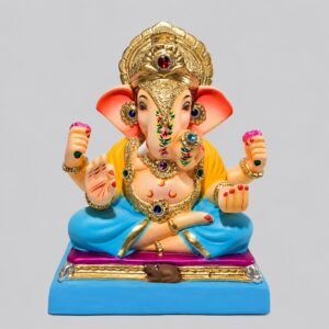Dagadusheth Halwai Ganesh(Sky Blue)-C1-091