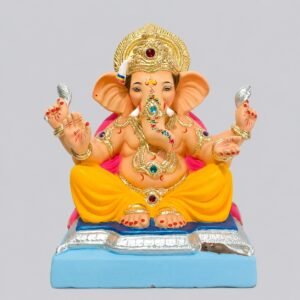 Square Gadi Titwala Ganesh(Mango Yellow)-C2-002