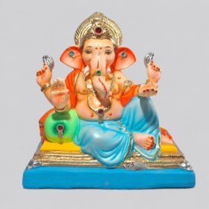 Peshve Pose Ganesh(Sky Blue)-C2-022