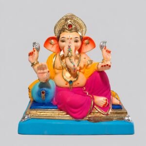 Peshve Pose Ganesh(Rani Pink)-C2-024