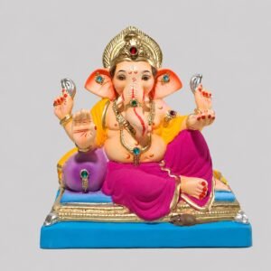 Peshve Pose Ganesh(Rani Pink)-C2-025