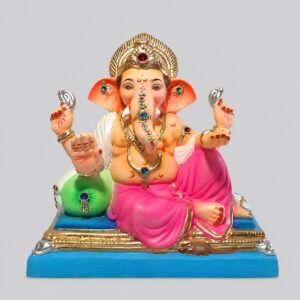 Peshve Pose Ganesh(Light Pink)-C2-027