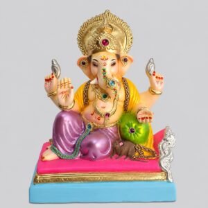 Peshvepose Ganesh (voilet-pearl tone)-C3-106