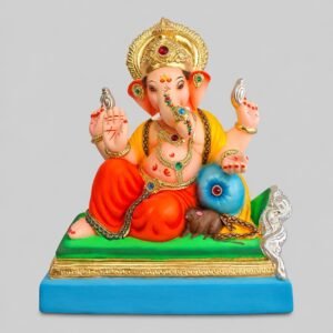 Peshvepose Ganesh (coral red)-C3-107