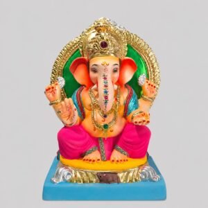 Titwala Ganesh with Prabhaval (Pink)-C3-012
