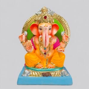 Titwala Ganesh with Prabhaval (Mango Yellow)-C3-014