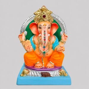 Titwala Ganesh with Prabhaval (Orange)-C3-015