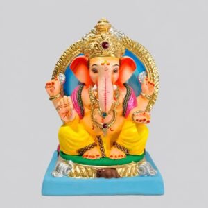 Titwala Ganesh with Prabhaval (Lemon Yellow)-C3-017