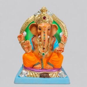 Titwala Ganesh with Prabhaval (Orange-Skin Tone)-C3-018