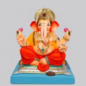 Square Gadi Titwala (Coral Red)-C3-035