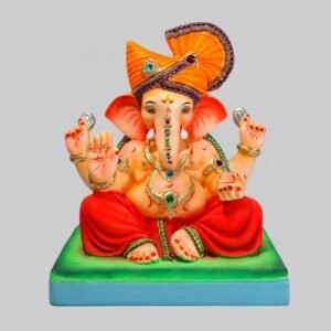 Titwala Ganesh with Feta (coral red)-C3-038