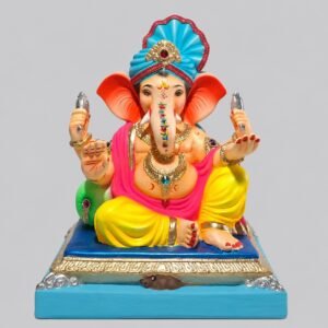 Peshvepose Ganesh with Feta(lemon Yellow)-C3-048