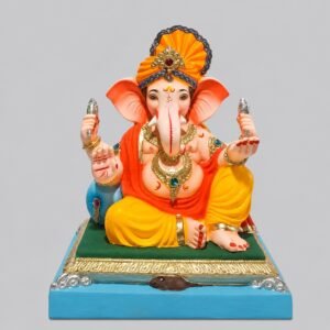 Peshvepose Ganesh with Feta (Mango Yellow-Zeel)-C3-050