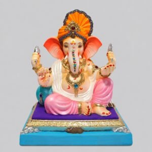 Peshvepose Ganesh with Feta (light pink-pearl)-C3-051