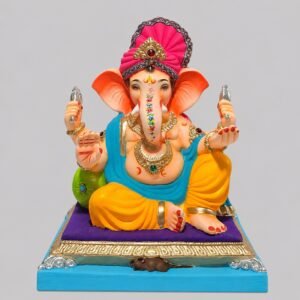 Peshvepose Ganesh with Feta (Mango Yellow)-C3-055