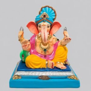 Peshvepose Ganesh with Feta (Mango Yellow)-C3-056
