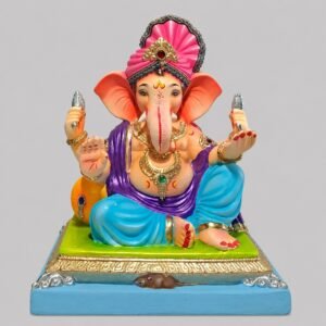 Peshvepose Ganesh with Feta(sky blue)-C3-061