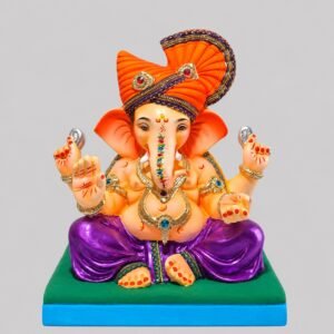 Titwala Ganesh with Feta (metallic purple)-C3-064