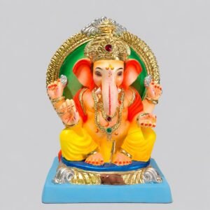 Titwala Ganesh with Prabhaval (Lemon Yellow)-C3-008