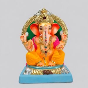 Titwala Ganesh with Prabhaval (Mango Yellow)-C3-009