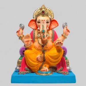 Varadhasta Double load Ganesh(coral red)-C3-094