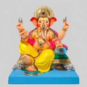 Tirkipose Ganesh with single load(lemon yellow)-D1-037