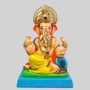 Shivrekar Ganesh with kalgi(lemon yellow)-D2-027