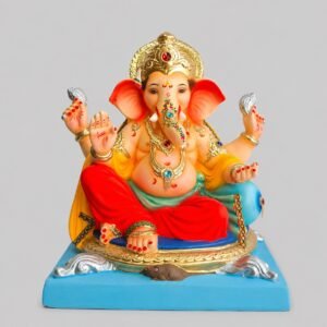 Peshvepose Ganesh(coral read)-D2-034