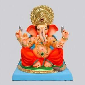 Golgadi Titwala Ganesh(coral red)-D3-013