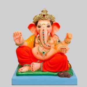 Lambodar Ganesh(coral red)-D3-008