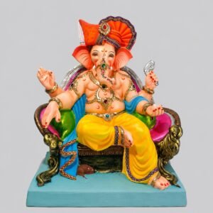 Ganesh on sofa furniture with feta(lemon yellow) - E3-018