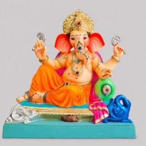 Peshvepose Ganesh on Mayur Furniture(orange) - E3-031